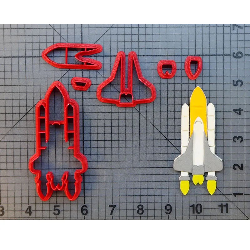 Космический Шаттл набор печенья custom made 3D печатная форма для вырезания торта