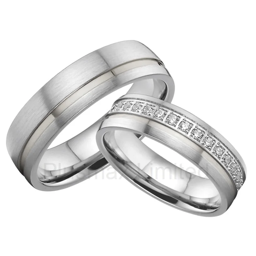 OEM/ODM Global titanium jewelry Suppliers stainless steel cz wedding