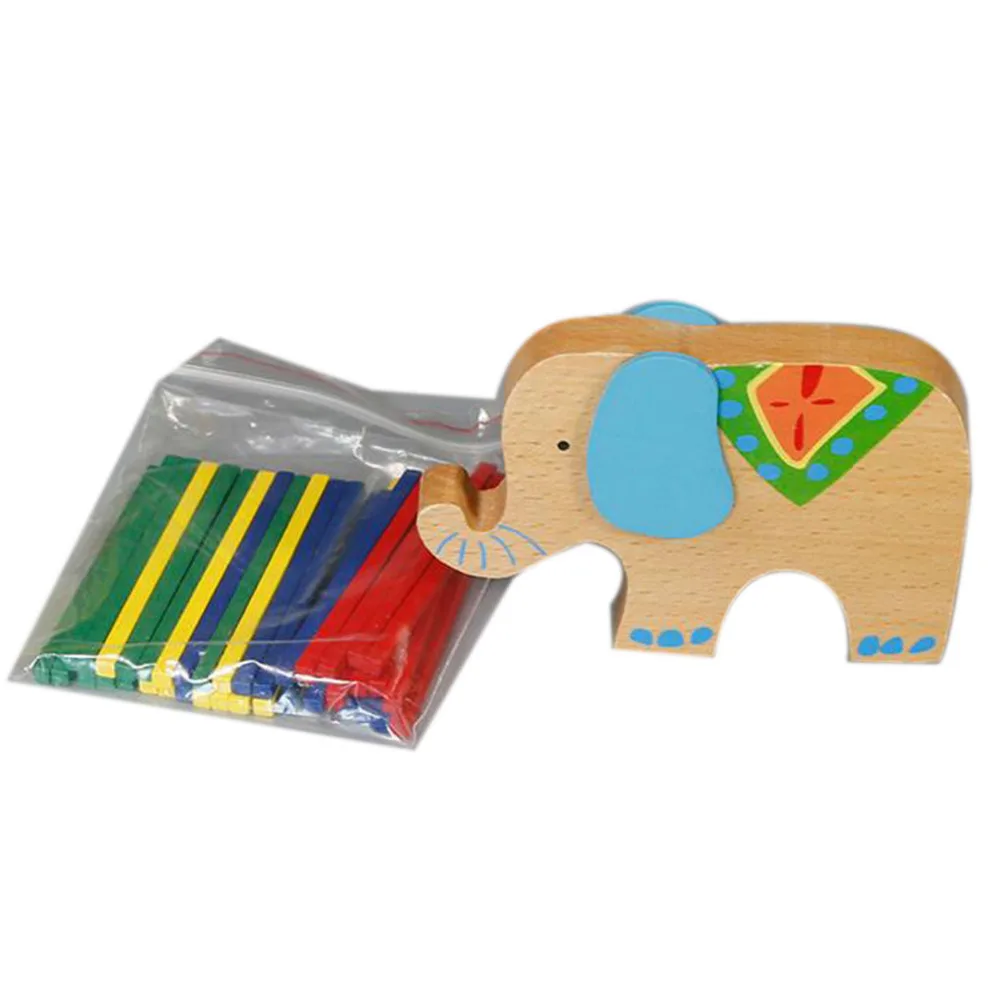 Cute Cartoon Animal Educational Balancing Wooden Math Toys Elephant Camel Game Wood Balance Montessori Toys Baby Math Kids