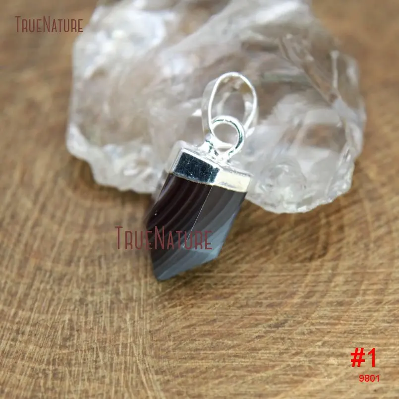 20180105-PM9803- Faceted Hexagonal Prisms Pendant Botswana Agate Pendant_1