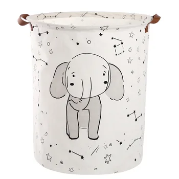

40*50cm Europe and the United States new abstract starry sky cotton hamper folding fabric waterproof laundry basket laundry stor