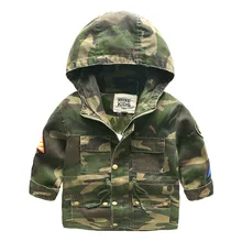 С капюшоном Мальчиков Куртки Спорт Камуфляж Пальто Для Мальчиков Outerwears 1-8Y детская Куртки Осень Люминесцентные Открытый Бурелом 3