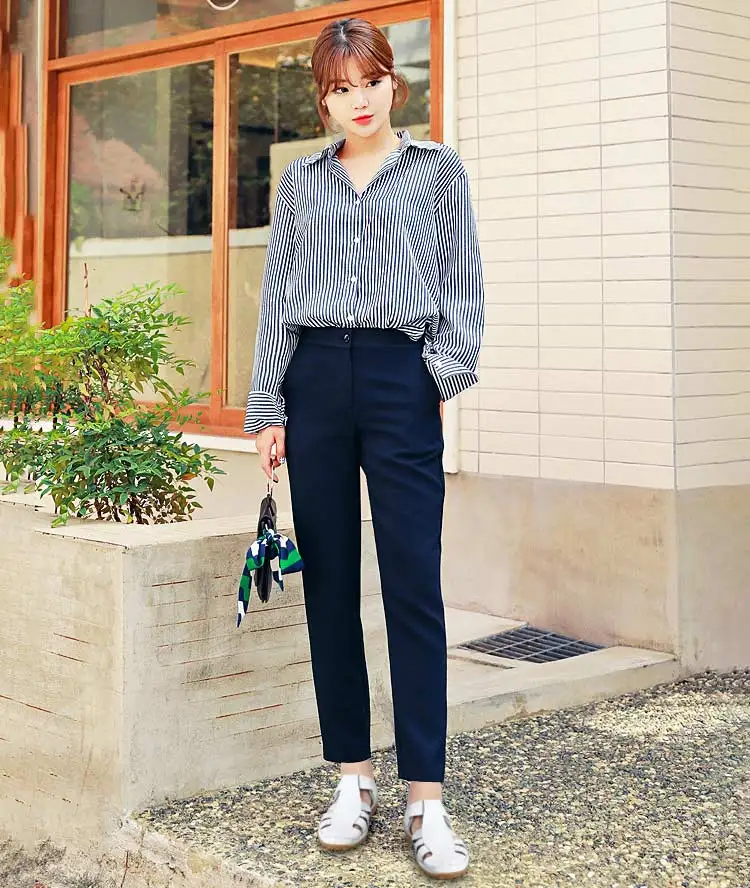 Flats sandals women 2019 new vintage leather sandals female comfortable fat with women shoes soft bottom women sandals plus size (8)