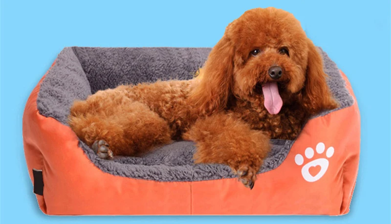 Rectangle Soft Dog House For Small Dog Middle Dog Mat Warm Cat Bed Nest Pet Sleeping Bag Puppy Bed Cushion (6)
