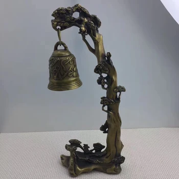 

Antique QingDynasty copper bell, hand-carved crafts,Collection&Adornment,Free shipping