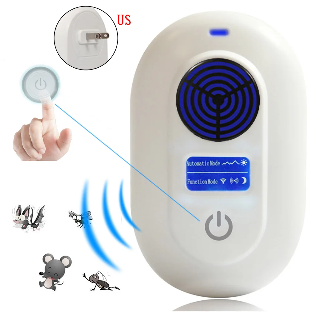 

High Quality Multifunction Ultrasonic Mice Mosquito Insect Pest Control Repellent Repeller US/EU/UK plug
