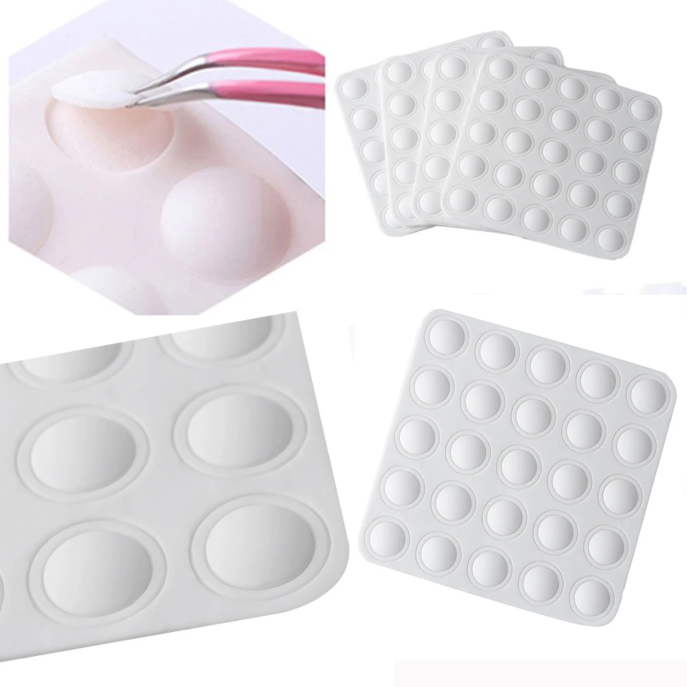 

1 Sheet Nail Color Button UV Gel Polish Color Display Label Sticker Silicone Adhesive Paster Nail Art Tool Manicure Tip For Nail