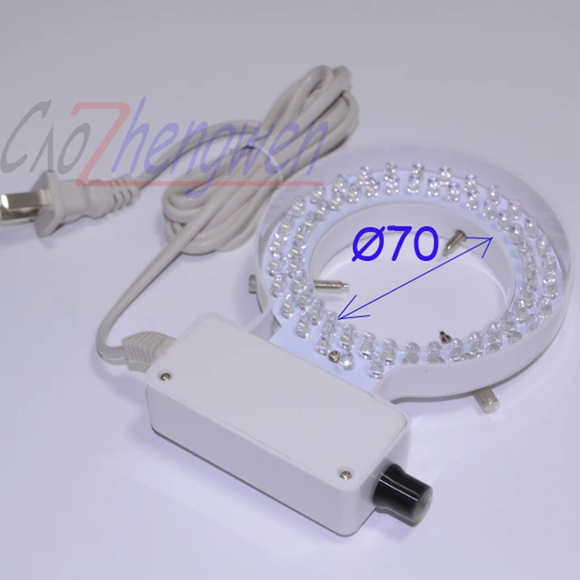 Fyscope 70mm Inner Diameter White Ring Light 64 Pcs Led Fyscope 70mm Inner Diameter White Ring Light 64 Pcs Led Lamp With Adapter For Stereo Microscope