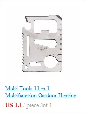 Multifunctional EDC tool card with nail opener bottle opener key holder with small tools