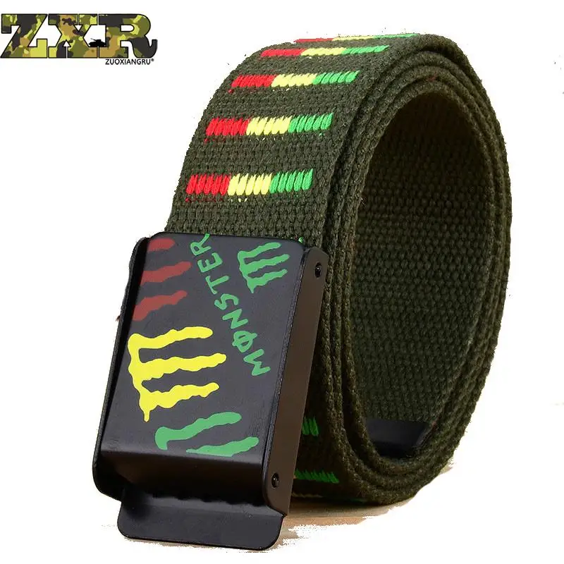 

Claw Marks Wolverine Black Belt Male Marvel With The Students Automatic Buckle Canvas Belt Men Women Heavy Canvas Tactical Belts