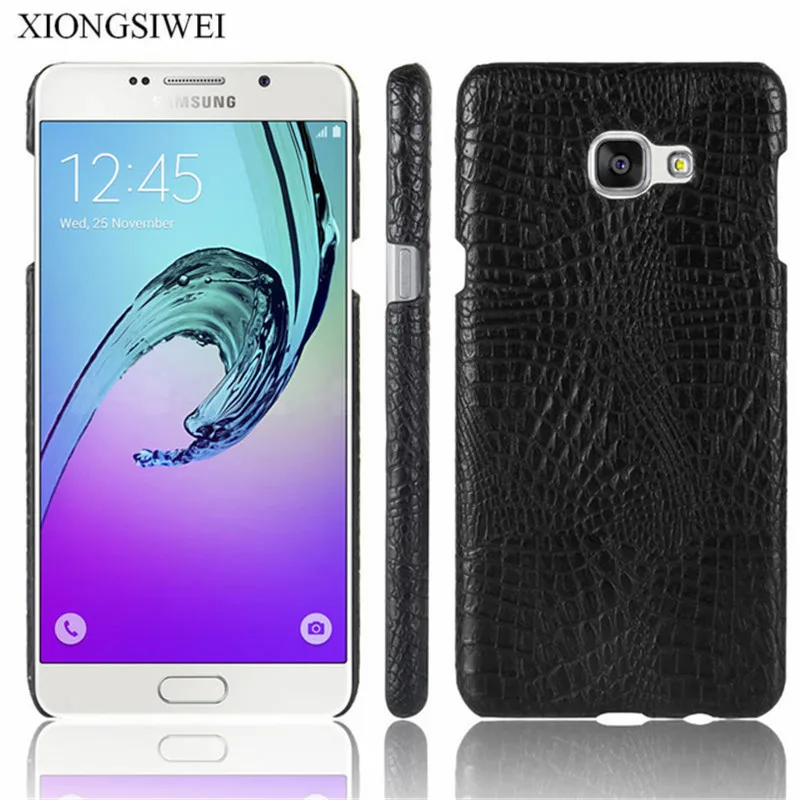 For Samsung Galaxy A7 2016 Case Luxury PU Leather Hard Plastic Back
