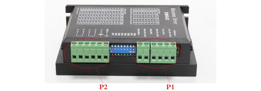 DM542 Драйвер шагового двигателя 2 фазы 24-50VDC 4A для NEMA17 NEMA23 мотор ЧПУ маршрутизатор контроллер для 3D принтера