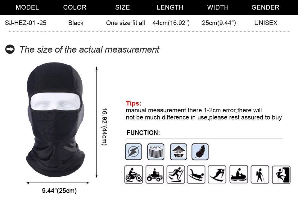 Дышащая велосипедная маска для всего лица, велосипедная маска для катания на лыжах, велосипеде, сноуборде, спортивный шлем, Балаклава, шейный чехол, Тактическая Военная шапка
