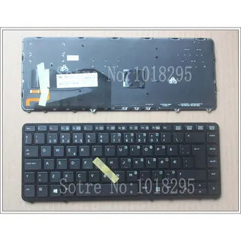 

New FOR HP EliteBook 840 G1 850 G1 Black Norway NW laptop Keyboard with frame Backlit 736654-091 NSK-CP2BV