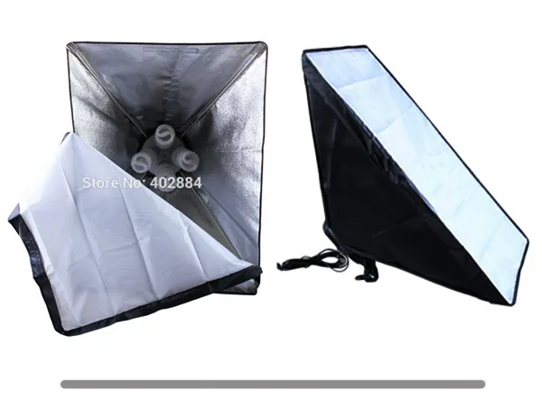 Набор софтбоксов для фотостудии 50*70 см E27 4-Lamp-Holder светильник ing Soft Box 3 шт. 2 м светильник-подставка 45 Вт 5500 к лампы 12 шт