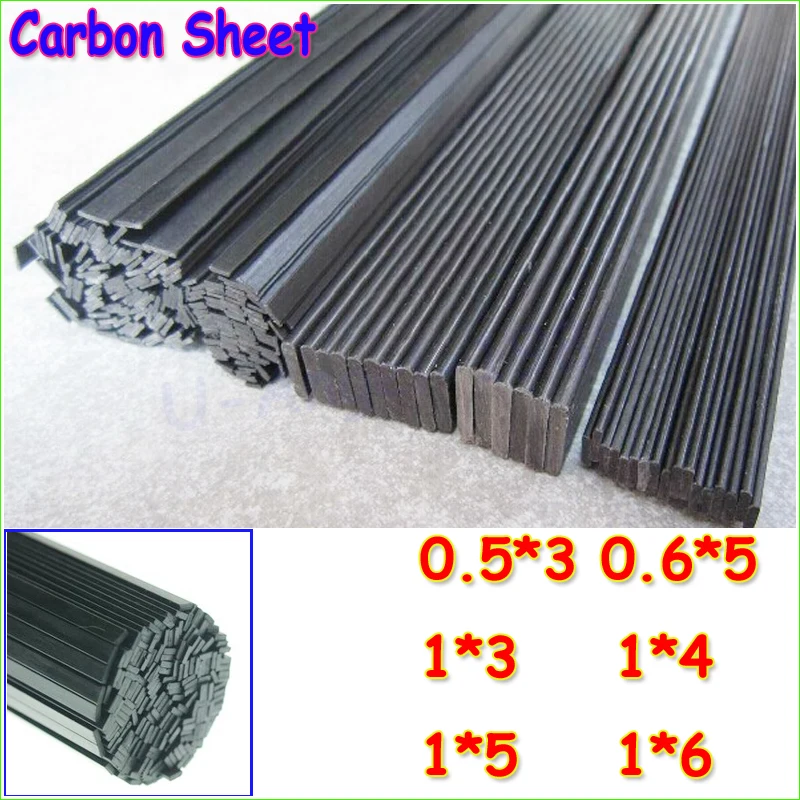 lot carbon material Carbon Material 0.5mm*3mm 16pcs/lot Fiber 1*4 1 1*3 0.6*5