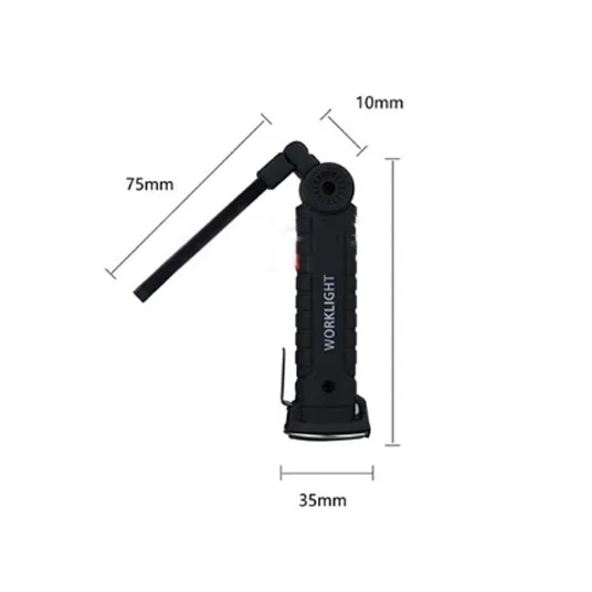 Светодиодный светильник-вспышка портативный COB ручной подвижный usb зарядный рабочий светильник Многофункциональный складной аварийный светильник s инспекционная лампа - Цвет: small size