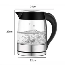 Стекло Электрический чайник 220 В анти-защита от сухого автоматическое выключение чайник Высокое качество чайник водонагреватель 1.8l