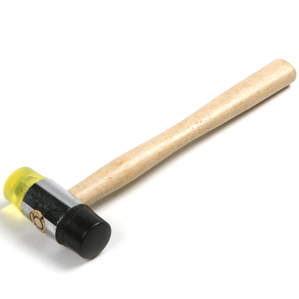 1 шт. 250 мм двусторонний молоток мягкий молоток с пластиковыми и резиновыми детабельными головками молоток ручной инструмент для дерева