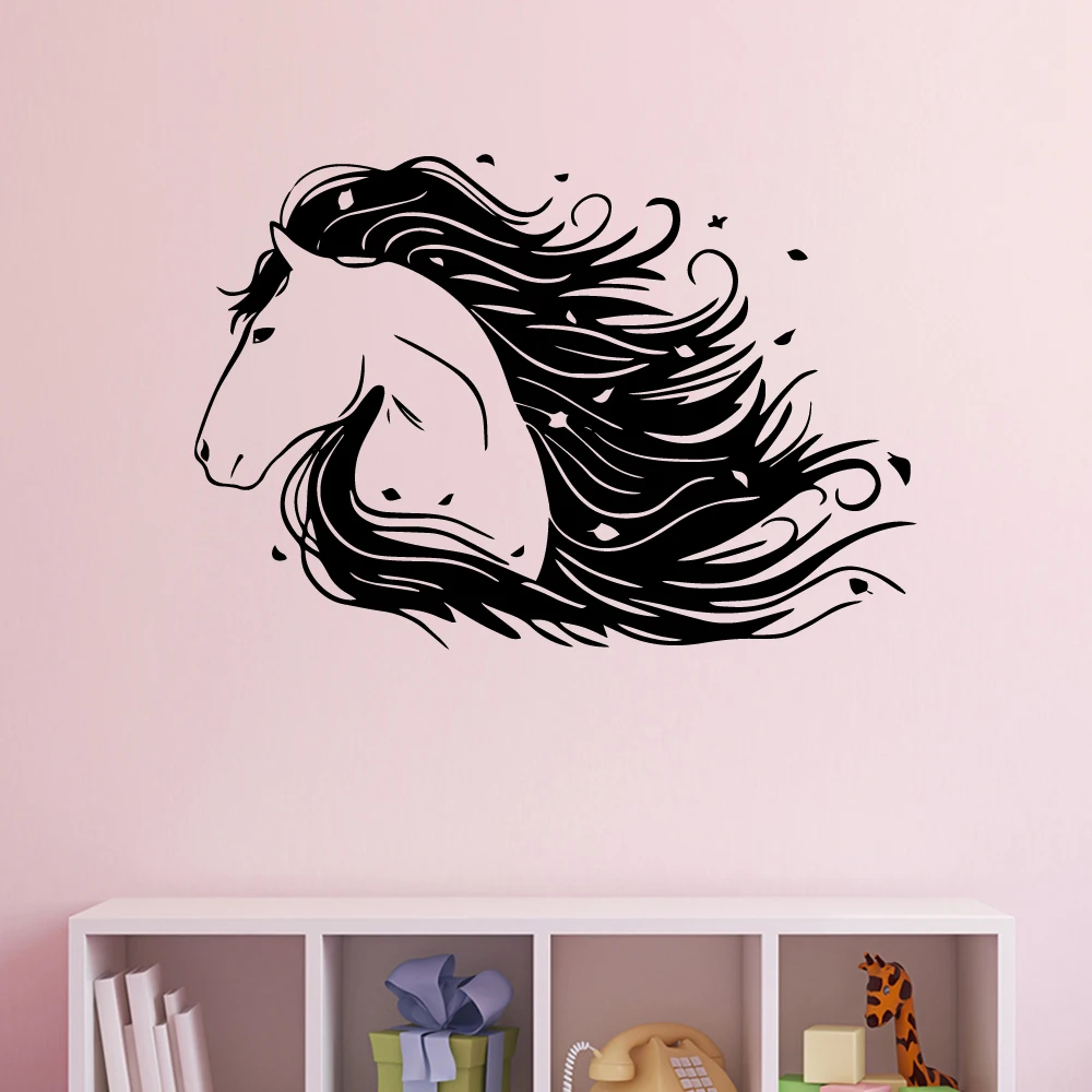 Новые водонепроницаемые настенные наклейки с лошадью, художественный Декор для гостиной, спальни, художественные наклейки