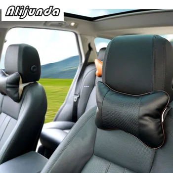 

2pcs artificial leather neck headrest breathable car pillow for Citroen C-Quatre C-Triomphe Picasso C1 C2 C3 C4 C4L C5 Elysee