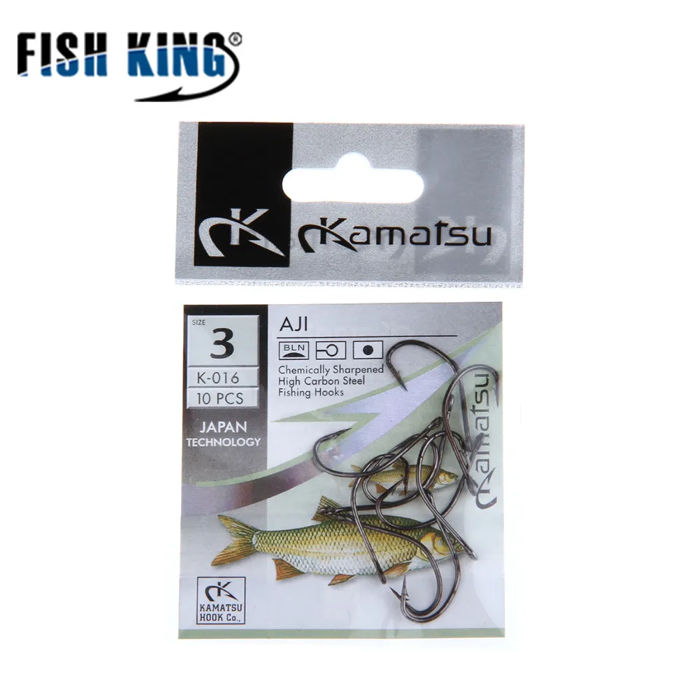 FISH KING углеродистая сталь 50 шт./партия 3#-12# рыболовный крючок, рыболовные крючки, прочная Рыбная блесна, рыболовные крючки