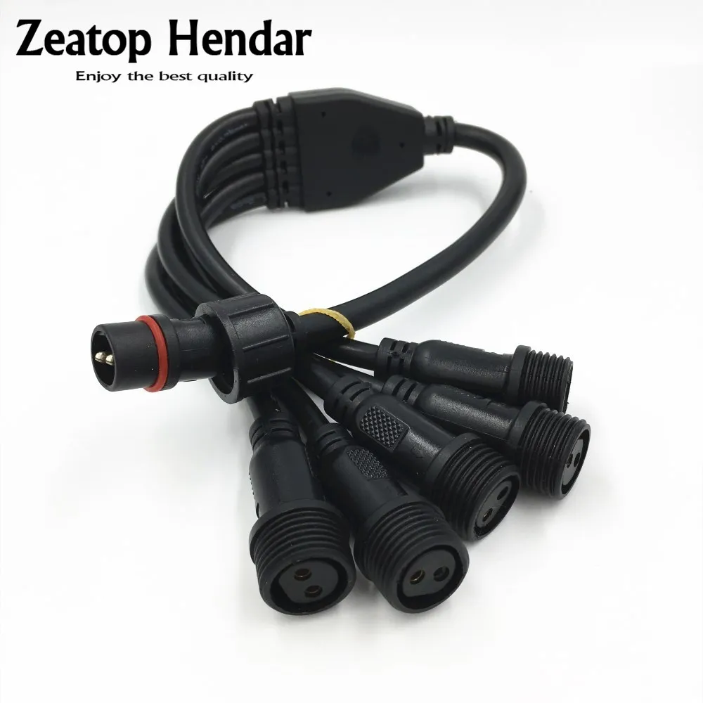 

1Pcs Waterproof Cable 2 3 Pin 1 Male to 2 3 4 5 Female Y Splitter Adapter Plug IP65 for LED Strips Light Connector