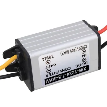 

LED Car Power Converter Regulator Step-Down Adapter DC 12V 24V To DC 7.5V 4A 30W