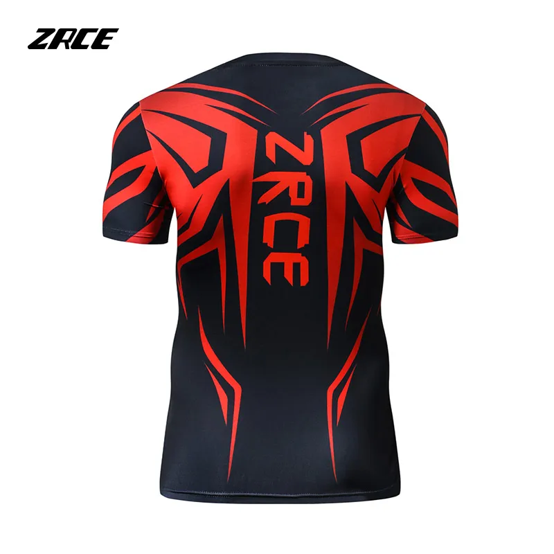 ZRCE 3D الأحمر شريط طباعة الرجال قميص رياضي ل رياضة كرة السلة تشغيل الرياضية الملابس ضغط قصيرة تيشيرت رجالي ZRCE 3D الأحمر شريط طباعة الرجال قميص رياضي ل رياضة كرة السلة تشغيل الرياضية الملابس ضغط قصيرة تيشيرت رجالي