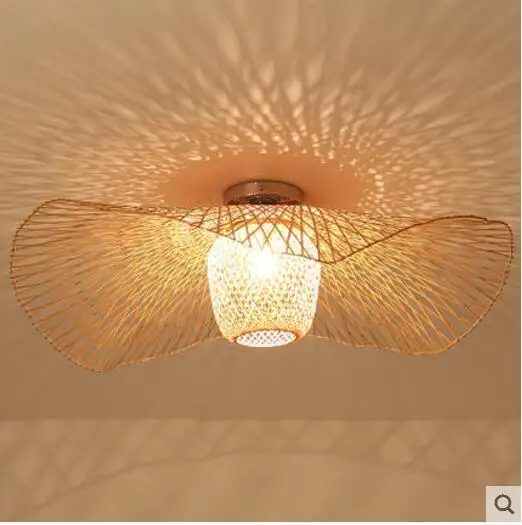 Bamboo Wicker Rattan Shade Cap Ceiling Light Fixture Creative Rustic Asian Nordic Country Japan Lamp Design Bedroom Study Room Bamboo Wicker Rattan Shade Cap Ceiling Light Fixture Creative Rustic Asian Nordic Country Japan Lamp Design Bedroom Study Room