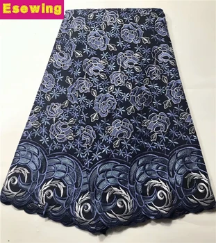 

2019 High Quality Gray Swiss Voile Laces Switzerland Cotton African Dry Cotton Lace Fabric Hollow Out Nigerian Voile Lace 5Yards