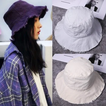 

New Women Sun Hat Wide Brim Bucket Cap Breathable for Summer Beach Outdoor XD88