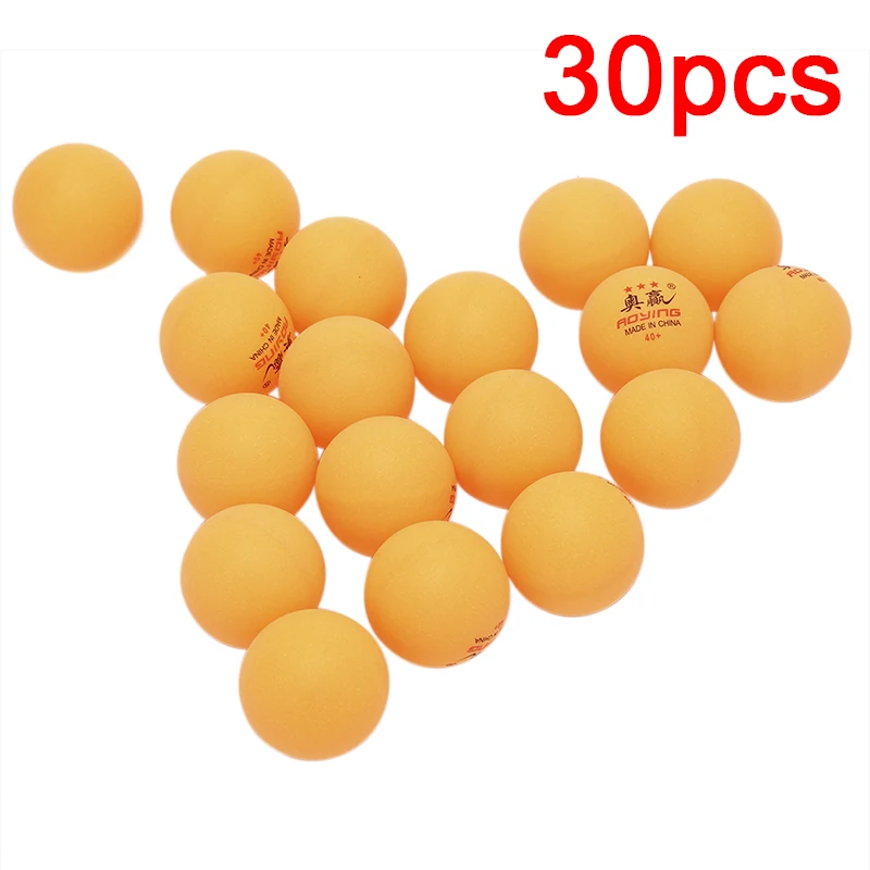 30 шт./пакет профессиональный настольный теннис мяч 50 мм Диаметр 3 звезды пинг-понг мячи для соревнований обучение низкая цена