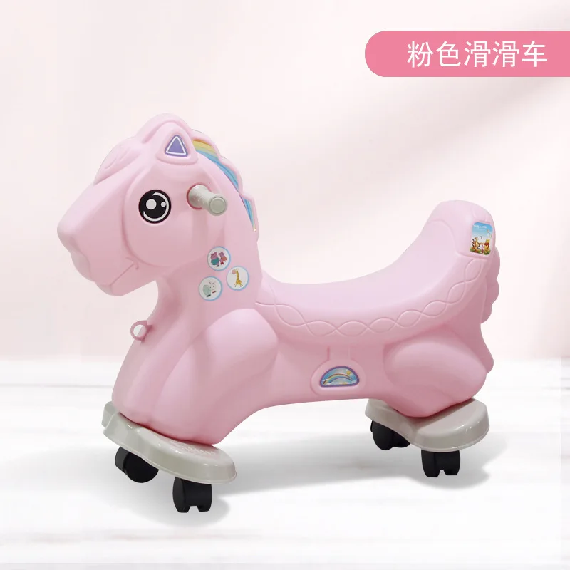 Baby Rocking Horse Plastic Large Size Rocking Chair Dual-use Ride on Animal Toys 1-6 Years Riding Horse Toy Kids Ride on Toys Baby Rocking Horse Plastic Large Size Rocking Chair Dual-use Ride on Animal Toys 1-6 Years Riding Horse Toy Kids Ride on Toys
