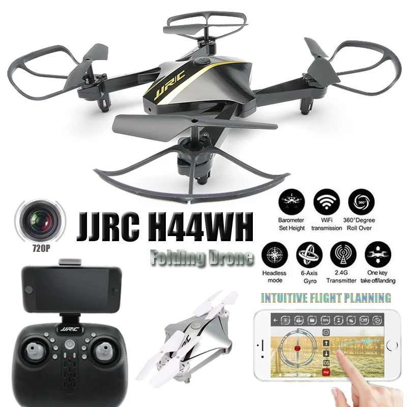 

JJRC H44WH Mini Quadrocopter Drone With Camera HD 720P Selfie Dron FPV Quadcopter Headless Remote Control Helicopter RC Toys