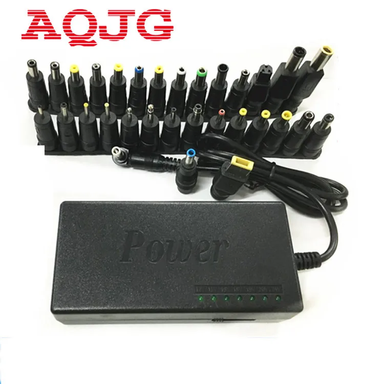 110-220 فولت ac إلى dc 12 فولت/15 فولت/16 فولت/18 فولت/19 فولت شاحن محول 96 واط نتبووك كمبيوتر محمول امدادات الطاقة شاحن عالمي مع 30pin aqjg