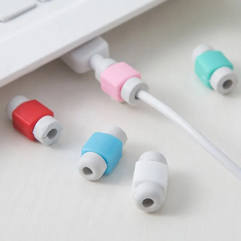 

10pcs USB Cable Protector Saver Earphone Cord Protection Wire Cover 8Pin Data Charger line Protective Sleeve For iphone 7 8 plus