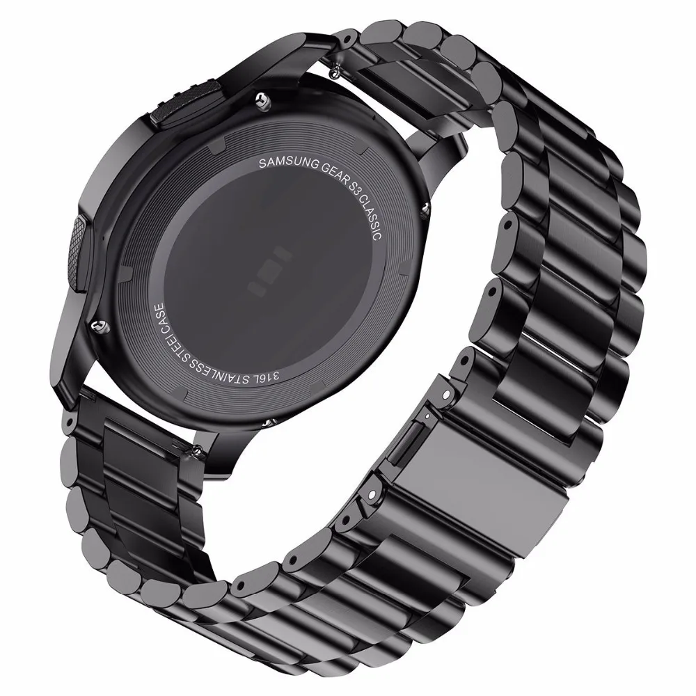 18mm 22mm 20mm 24mm Band Strap For Samsung Galaxy Watch 3 42 46mm gear S3 Active2 Steel for Huawei GT 2 Xiaomi Amazfit BIP GTR 2