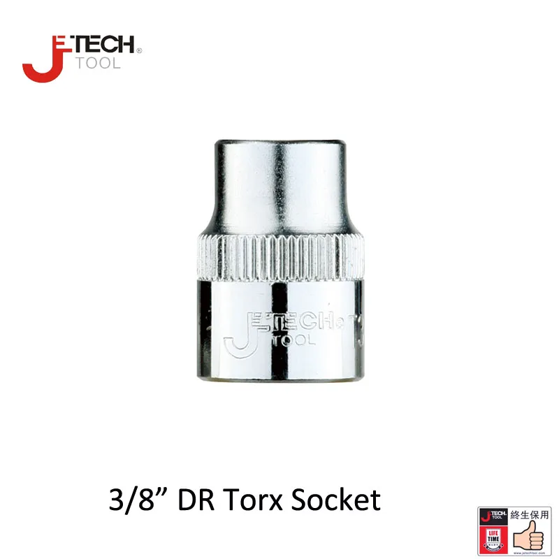 Cr-V Steel 3//8-inch Drive E14 External Torx Shallow Socket