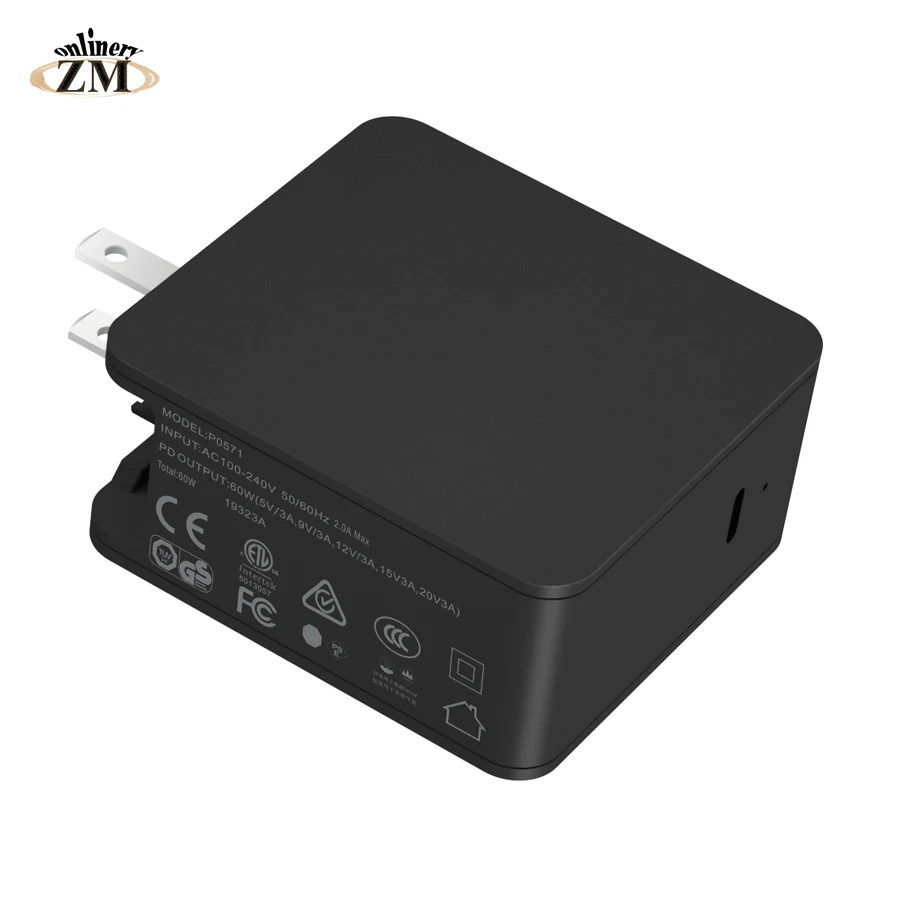 

60W USB C Wall PD Charger Adapter with Power Delivery fasting charger for Apple MacBook/iPhone X XS MAX XR