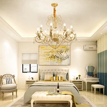 Modern Led Chandelier Lustre Gold Lamp cry Ceiling Chandelier Lighting For Living room Bedroom Dining room Kitchen Lampara modern chandelier led lighting remote ceiling chandelier lamp fixture for dining living room bedroom kitchen office hallway