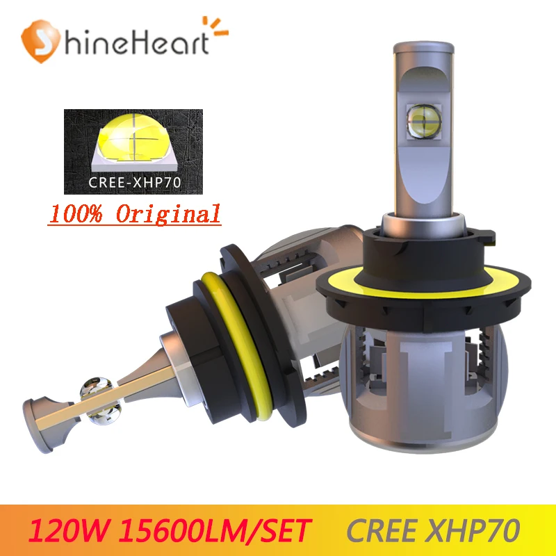  High lumen 15600lm 2 Pcs H4 H7 Auto LED headlight H11 H8 9005 9006 9012 HB4 H9 D4S D2S D1S XHP70 Ch - 33032303670
