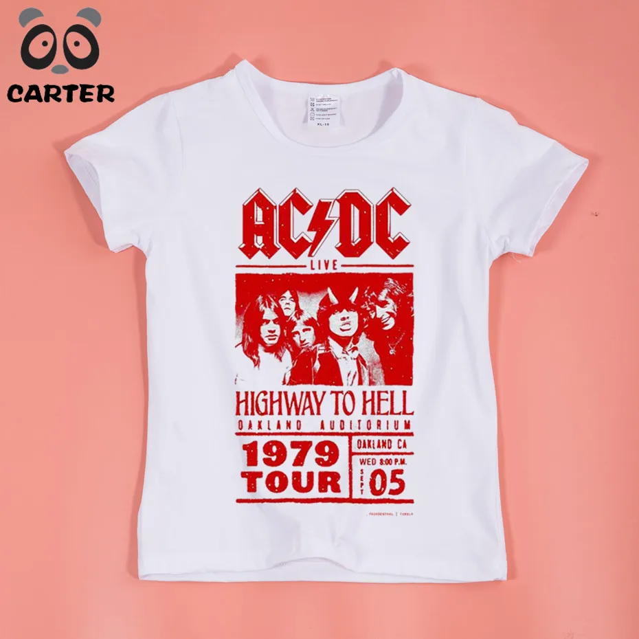 

Children ACDC Rock Design T-Shirt Boys and Girls Short Sleeves Casual T Shirt Kids Tops Baby Clothing