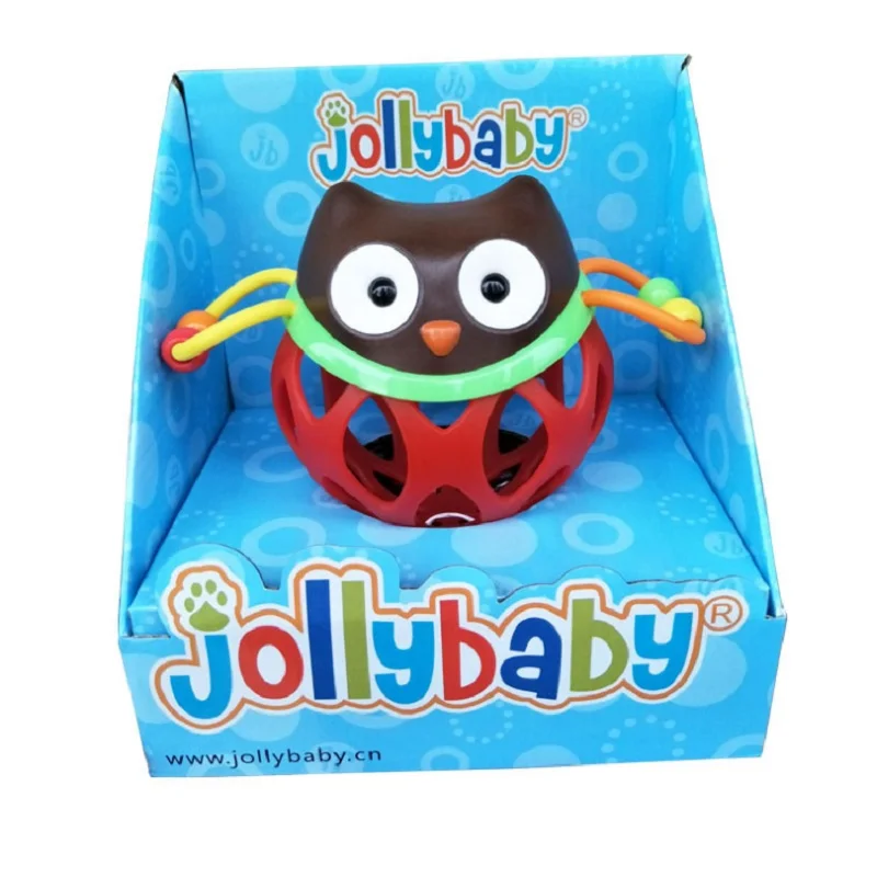 

Sozzy Baby Owl Roll Around Rattle Teething Ball Toy Hand Safe Newborn Hand Grasp Appeased Ball Baby Teething Toys