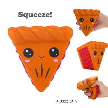 

2019 Hot Selling New Arrival Silly Squishy Funny Cartoon Pizza Charm Slow Rising Squeeze Stress Reliever Toys & Hobbies