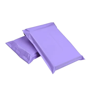 

500Pcs/lot 28*42cm Poly Mailer Plastic Mailing Bag Envelopes Polybags Strong Plastic Seal Mailbags Package Bags Pink Purple