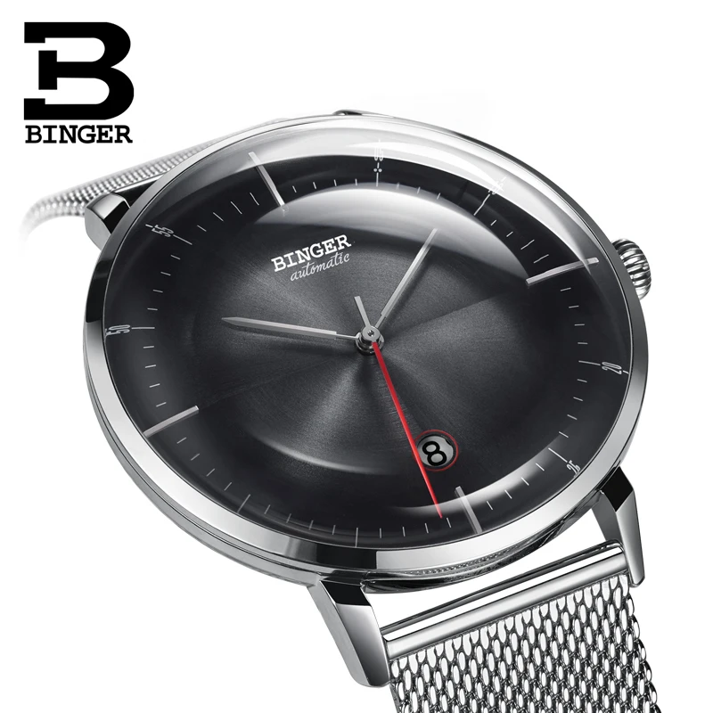 Швейцарские мужские часы Бингер люксовый бренд автоматические механические мужские часы Сапфир Мужские Япония SEIKO Move Мужские t reloj hombre