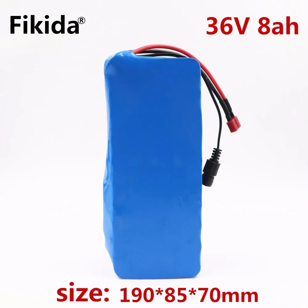 

Fikida 36V 8ah 500W 18650 lithium battery 36V 8AH Electric bike battery with PVC case for electric bicycle