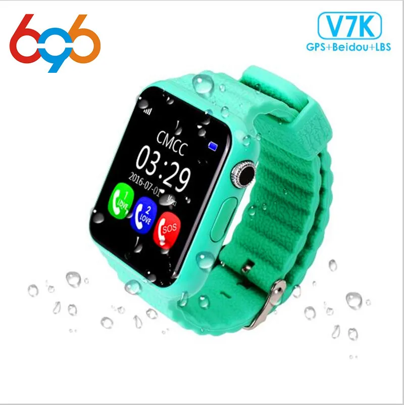 696 gps Смарт-часы детские часы V7k с камерой/facebook SOS вызова расположение DevicerTracker для