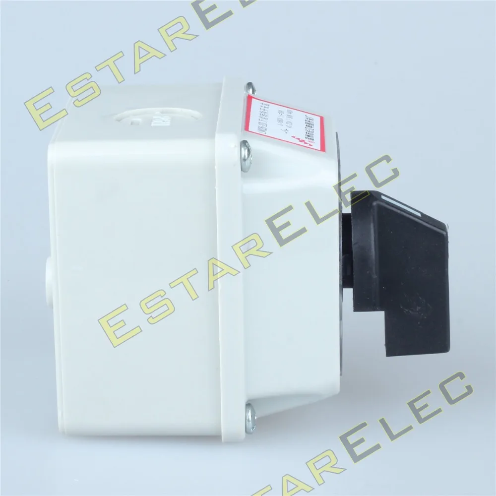 

20A Changeover Switch 1-0-2 4 Pole 12 terminals with IP65 protective box waterproof switch outdoor switch